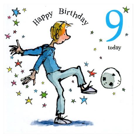 9 Today David Walliams  The Boy In The Dress 9th Birthday Card £2.10